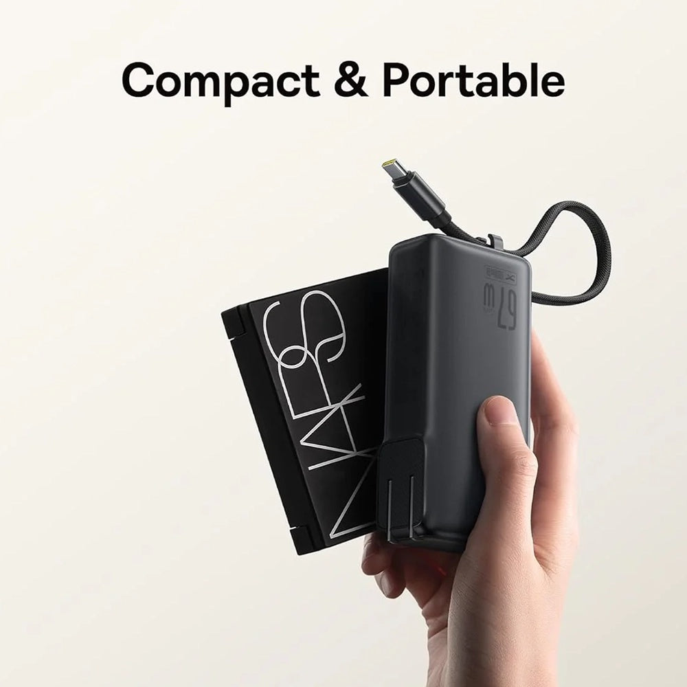 Εξωτερική Μπαταρία Baseus Nomos NT11 Omni US, 10000mAh, 67W, QC + PD, 1 x USB-A - 2 x USB-C, Μαύρη P10078807123-00