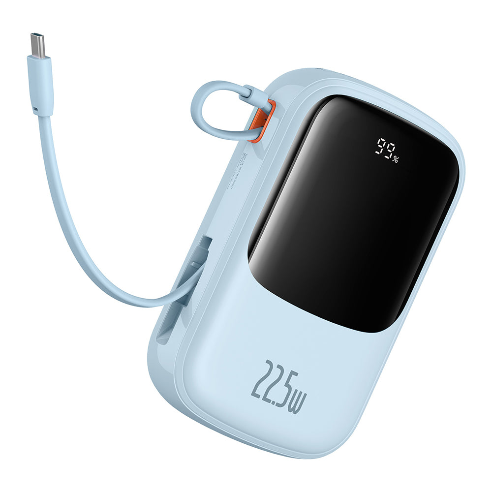 Εξωτερική Μπαταρία Baseus Qpow Pro+, 20000mAh, 22.5W, QC + PD, 1 x USB-A - 2 x USB-C, Μπλε P10067103313-00