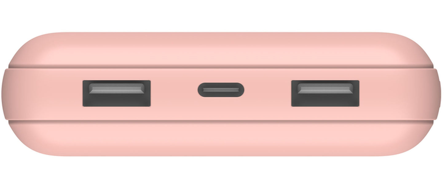 Εξωτερική Μπαταρία Belkin BoostCharge, 20000mAh, 15W, 1 x USB-C - 2 x USB-A, Ροζ Χρυσό BPB012btRG