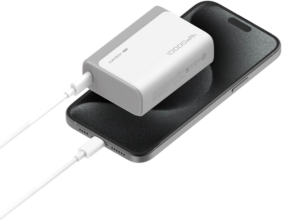 Εξωτερική Μπαταρία Cuktech CP13, 10000mAh, 30W, QC + PD, 1 x USB-A - 1 x USB-C, Γκρι CUK0PB100DGR