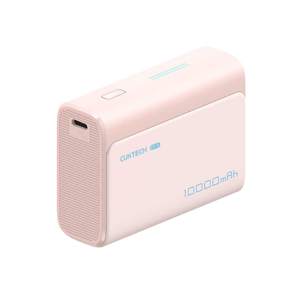 Εξωτερική Μπαταρία Cuktech CP13, 10000mAh, 30W, QC + PD, 1 x USB-A - 1 x USB-C, Ροζ CUK0PB100DPK