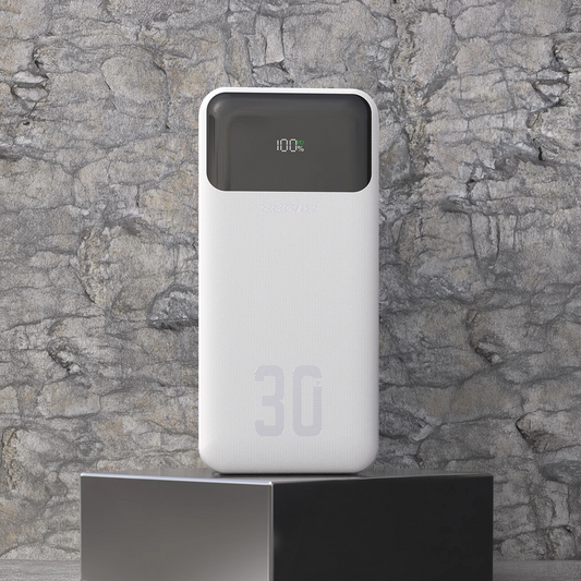 Εξωτερική Μπαταρία Dudao K15MAX, 30000mAh, 22.5W, QC + PD, 1 x USB-A - 2 x Lightning - 2 x USB-C, Λευκό