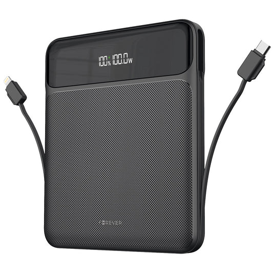 External Battery Forever TB-200, 20000mAh, 100W, QC + PD, 1 x Lightning - 2 x USB-C - 2 x USB-A, Black