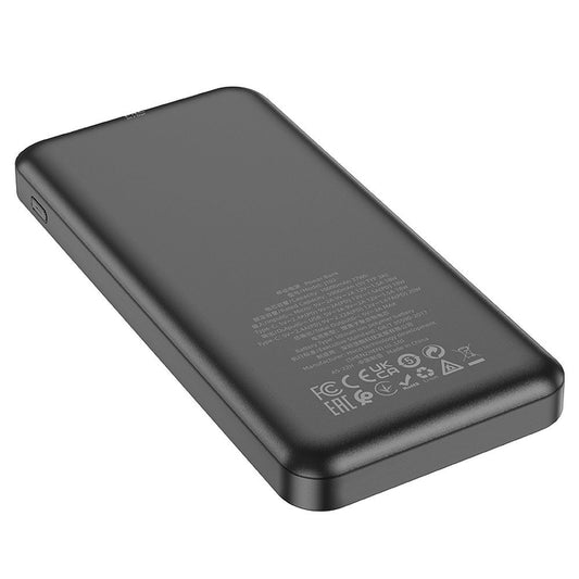 Εξωτερική Μπαταρία HOCO J102, 10000mAh, 20W, QC + PD, 1 x USB-A - 1 x USB-C, Μαύρο