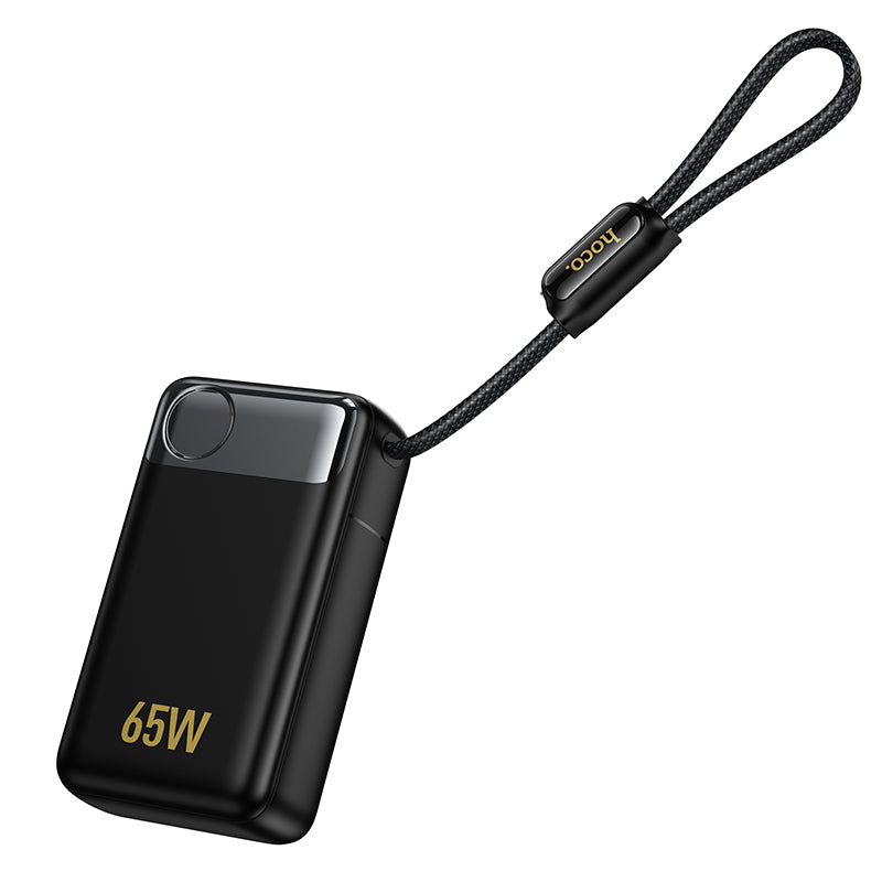 Εξωτερική Μπαταρία HOCO Q53, 12000mAh, 65W, QC + PD, 1 x USB-A - 2 x USB-C, Μαύρο