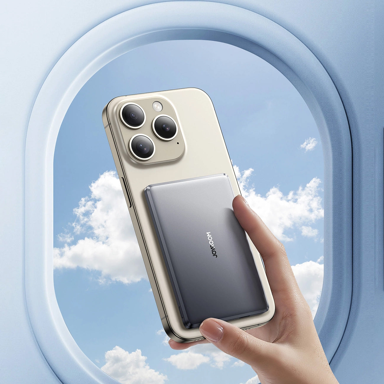 Εξωτερική Μπαταρία Wireless Joyroom JR-PBM08, 5000mAh, 20W, PD + FQI, 1 x QI - 1 x USB-C, Γκρι