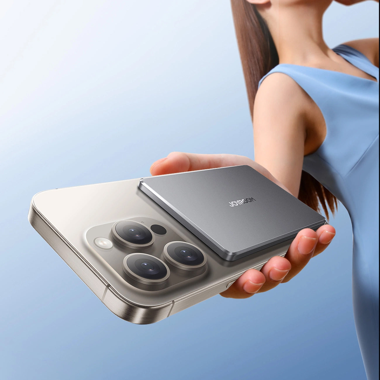 Εξωτερική Μπαταρία Wireless Joyroom JR-PBM08, 5000mAh, 20W, PD + FQI, 1 x QI - 1 x USB-C, Γκρι