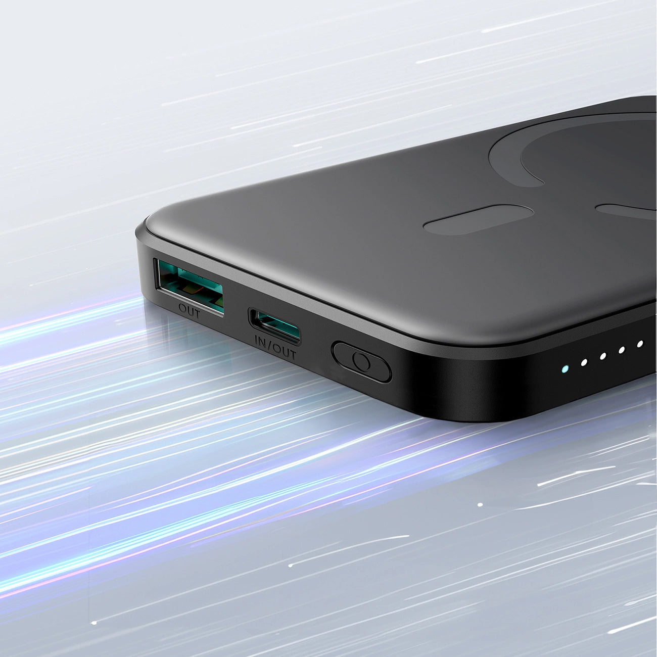 Εξωτερική Μπαταρία Wireless Joyroom JR-W020 Mini, 5000mAh, 20W, QC + PD + FQI, 1 x QI - 1 x USB-A - 1 x USB-C, Μαύρη