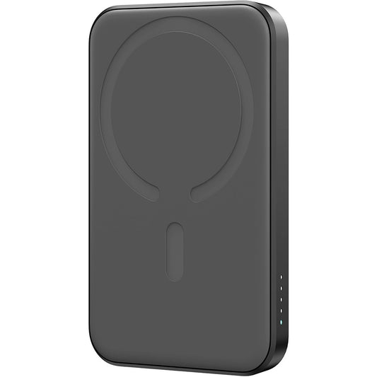 External Battery Joyroom JR-W020 Mini, 5000mAh, 20W, QC + PD + FQI, 1 x QI - 1 x USB-A - 1 x USB-C, Black