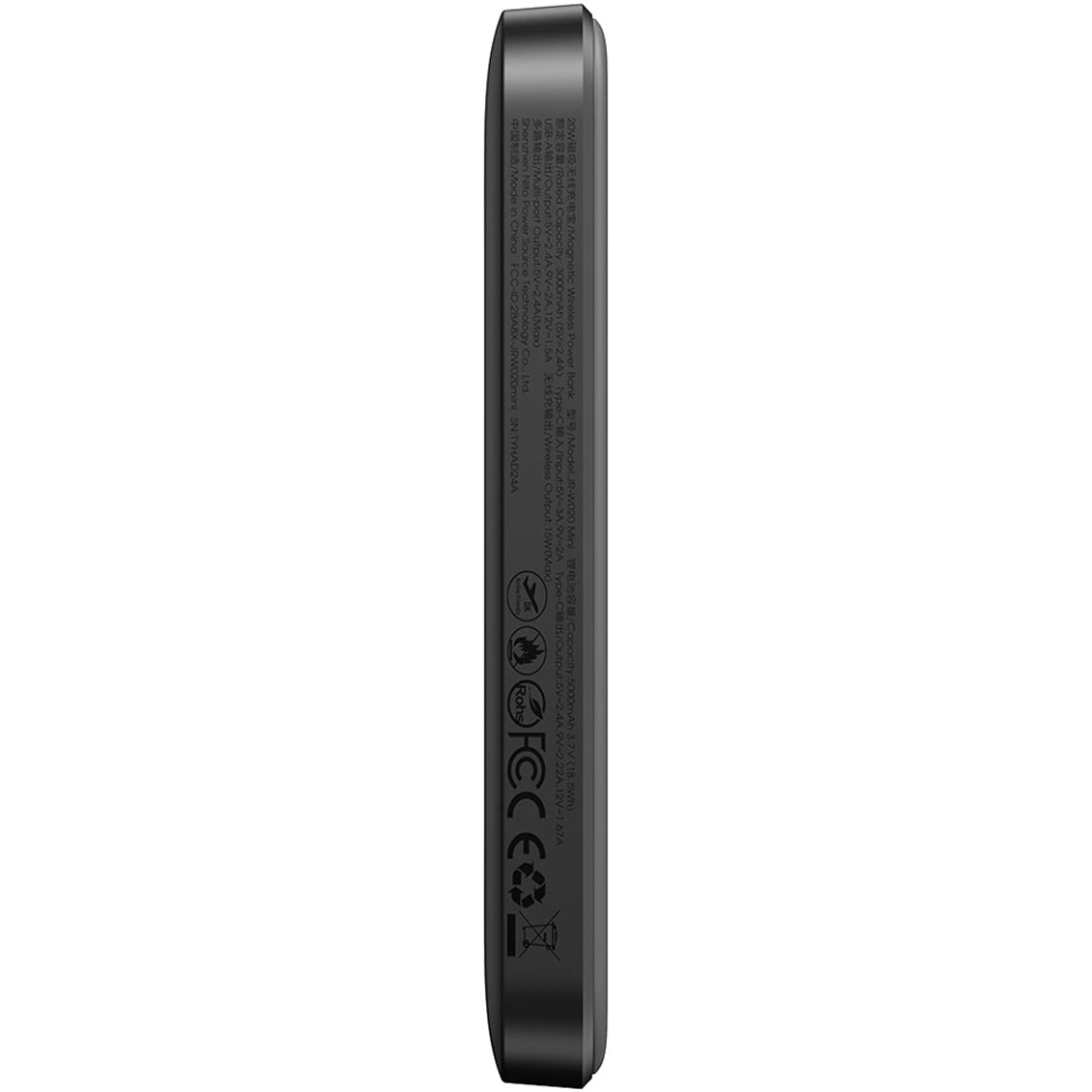Εξωτερική Μπαταρία Wireless Joyroom JR-W020 Mini, 5000mAh, 20W, QC + PD + FQI, 1 x QI - 1 x USB-A - 1 x USB-C, Μαύρη