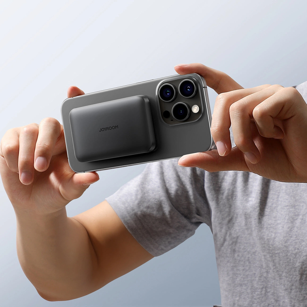 Εξωτερική Μπαταρία Wireless Joyroom JR-W020 Mini, 5000mAh, 20W, QC + PD + FQI, 1 x QI - 1 x USB-A - 1 x USB-C, Μαύρη