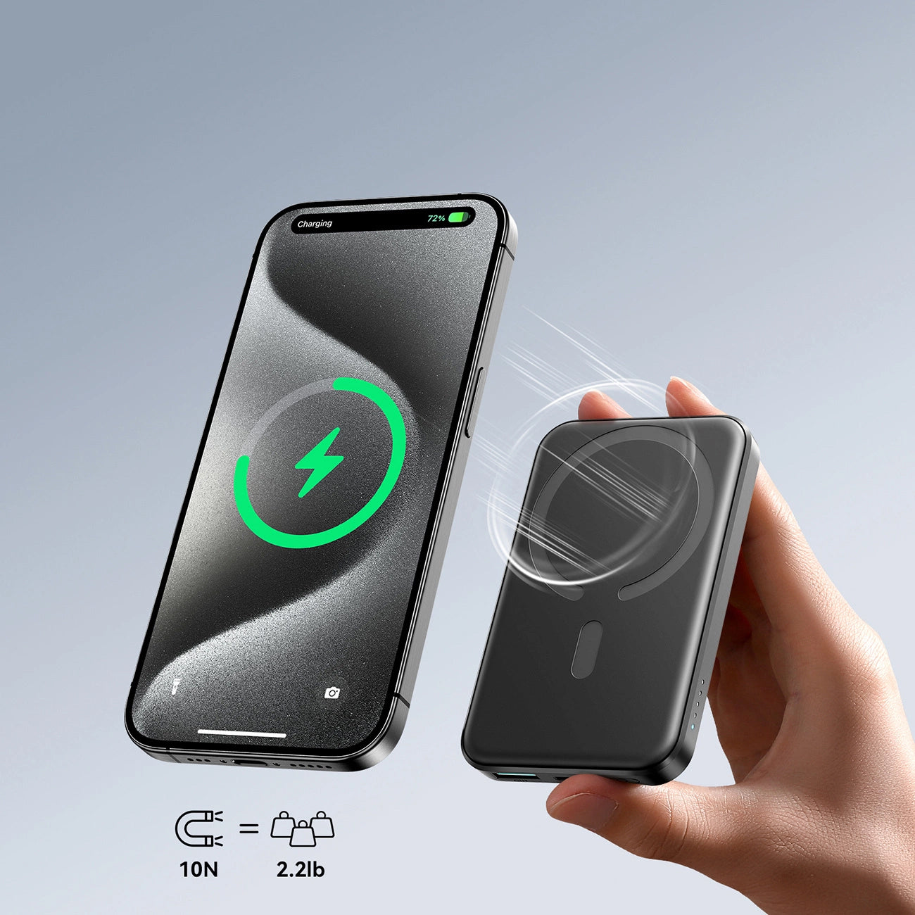 Εξωτερική Μπαταρία Wireless Joyroom JR-W020 Mini, 5000mAh, 20W, QC + PD + FQI, 1 x QI - 1 x USB-A - 1 x USB-C, Μαύρη