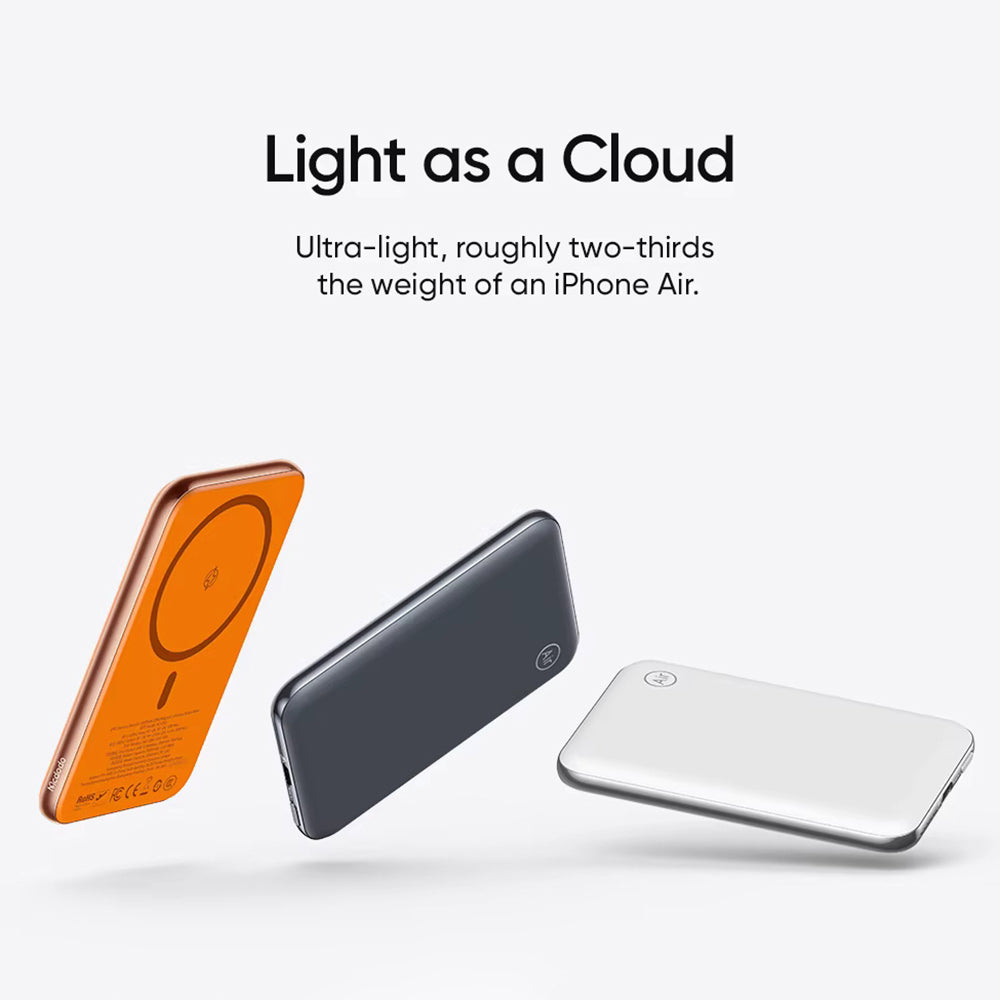 Εξωτερική Ασύρματη Μπαταρία McDodo MC-2931 Meta Air, 5000mAh, 20W, PD + FQI, 1 x QI - 1 x USB-C, Μαύρο