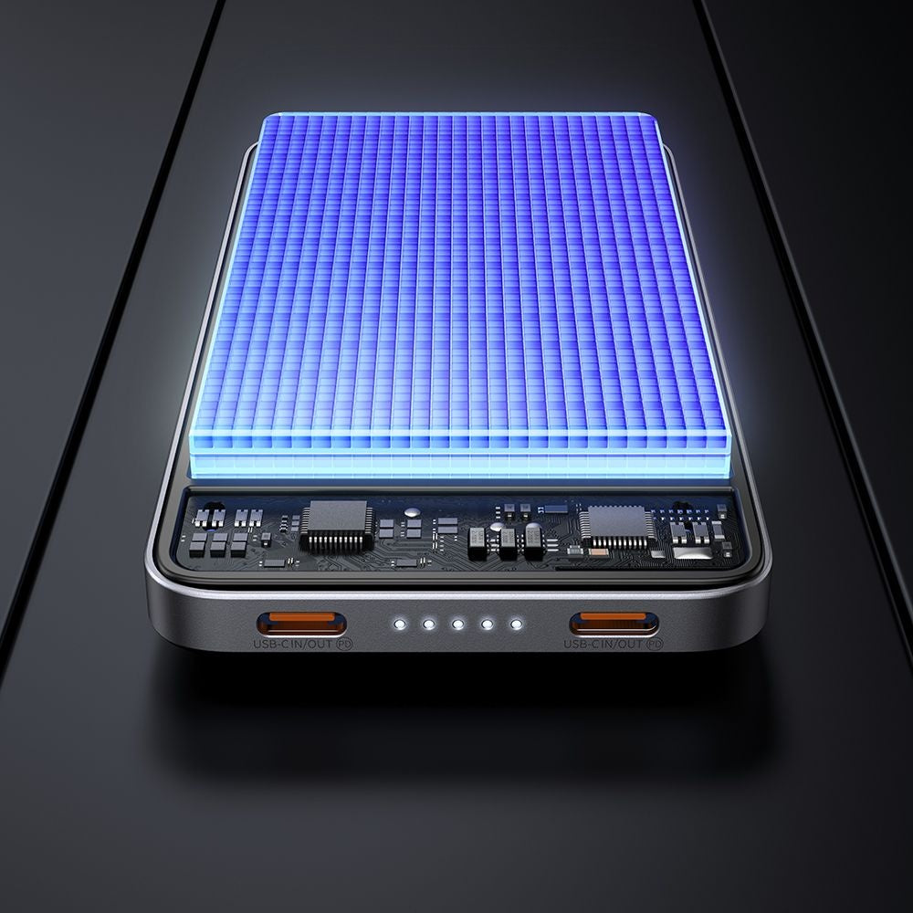 Εξωτερική Μπαταρία Wireless McDodo MC-3781 Meta, 10000mAh, 20W, PD + FQI, 1 x QI - 2 x USB-C, Μαύρη