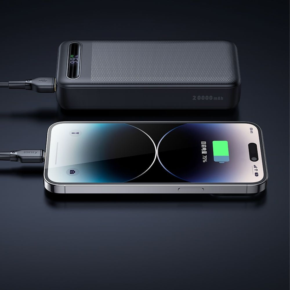 Εξωτερική Μπαταρία McDodo MC-3891 Star, 20000mAh, 22.5W, QC + PD, 2 x USB-A - 1 x USB-C, Μαύρη