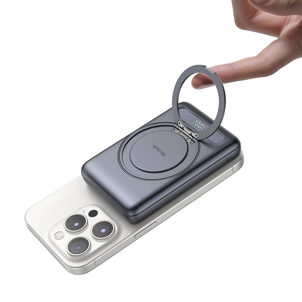 Εξωτερική Μπαταρία Wireless McDodo MC-8371 Meta, 10000mAh, 20W, PD + FQI, 1 x QI - 1 x USB-C, Γκρι