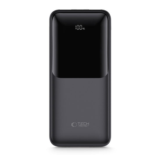 Εξωτερική Μπαταρία Tech-Protect PB01, 10000mAh, 22.5W, QC + PD, 1 x USB-C - 2 x USB-A, Μαύρη