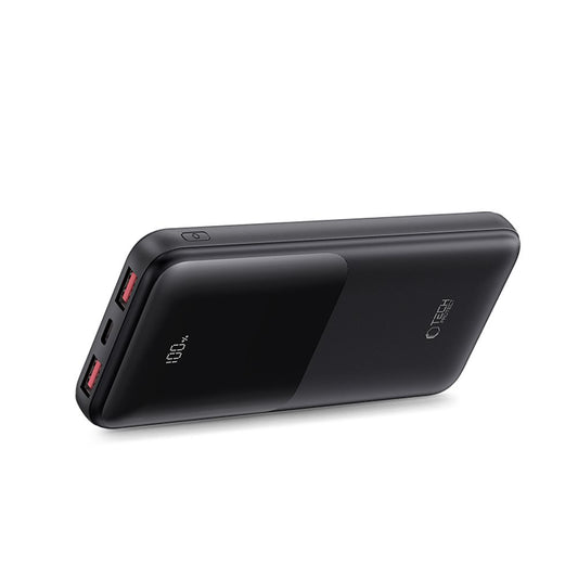 Εξωτερική Μπαταρία Tech-Protect PB01, 10000mAh, 22.5W, QC + PD, 1 x USB-C - 2 x USB-A, Μαύρη