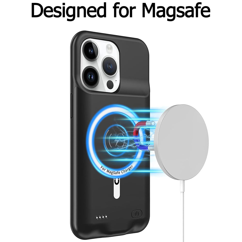 Εξωτερική Μπαταρία Τύπου Θήκης Wireless Techsuit Power Pro Battery για Apple iPhone 15 Pro Max, 8500mAh, Μαύρη