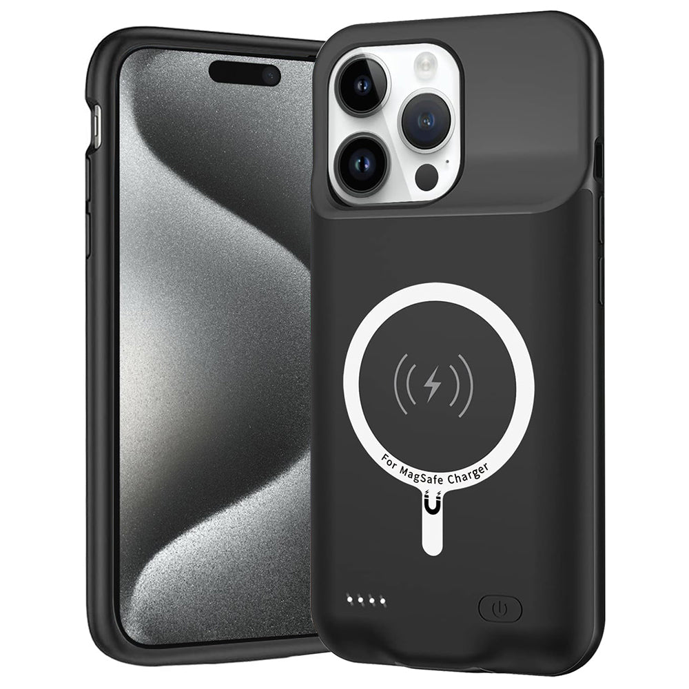 Εξωτερική Μπαταρία Τύπου Θήκης Wireless Techsuit Power Pro Battery για Apple iPhone 15 Pro Max, 8500mAh, Μαύρη