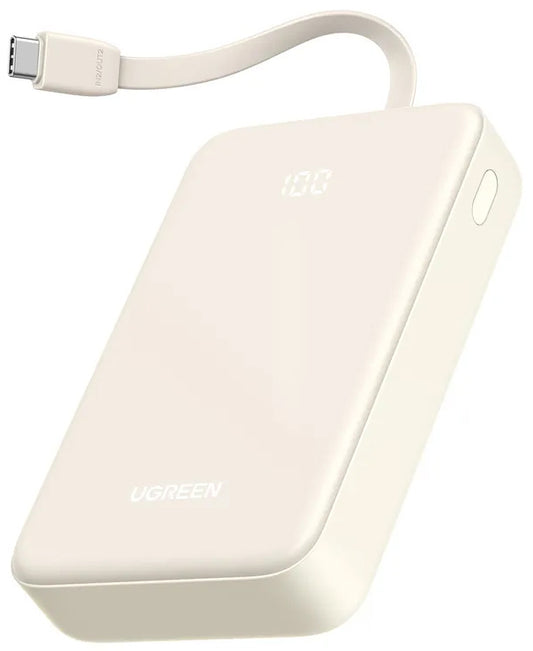 Εξωτερική Μπαταρία UGREEN PB521, 20000mAh, 30W, QC + PD, 1 x USB-A - 2 x USB-C, Λευκή