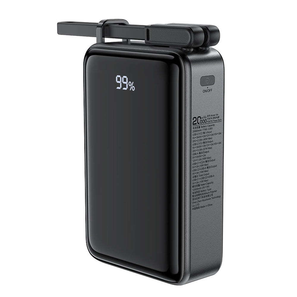 Εξωτερική Μπαταρία Acefast M4, 20000mAh, 67W, PD, 1 x USB-A - 2 x USB-C, Μαύρη