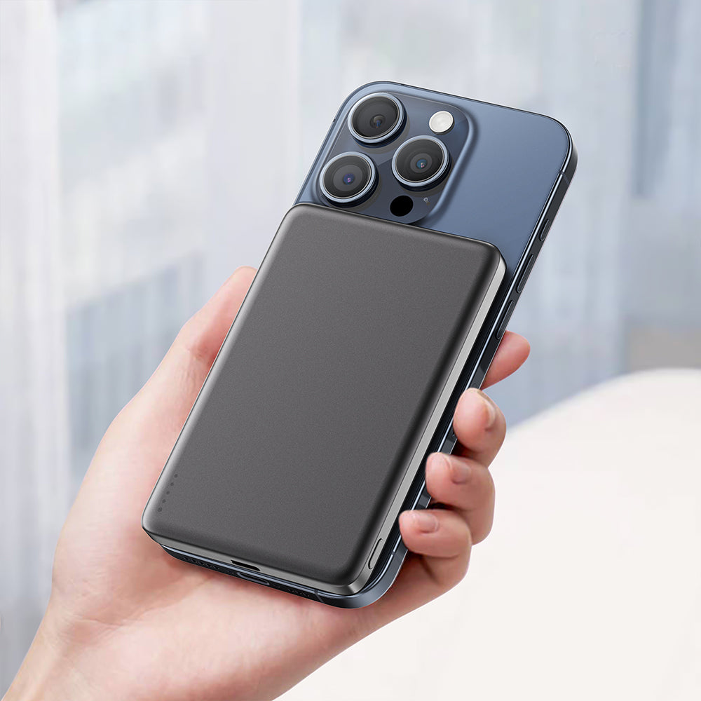 Εξωτερική Μπαταρία Wireless Acefast M8, 5000mAh, 18W, PD + FQI, 1 x QI - 1 x USB-C, Μαύρη