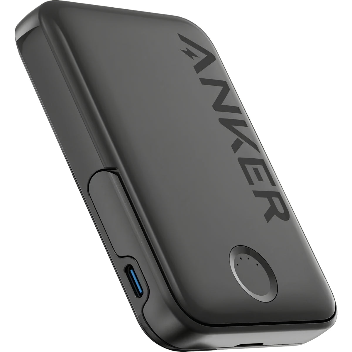 Ασύρματη εξωτερική μπαταρία Anker 322 MagGo, 5000mAh, 12W, 1 x QI - 1 x USB-C, μαύρο A1618G11