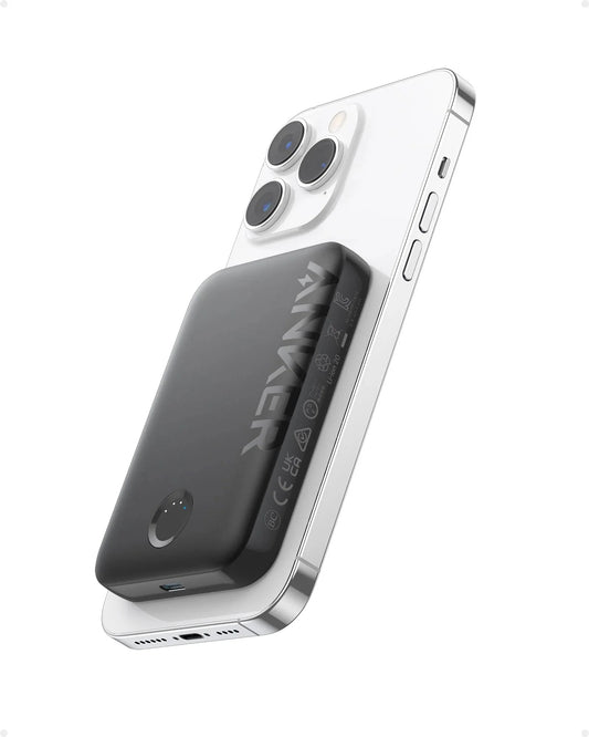 Anker 321 MagGo Ασύρματη εξωτερική μπαταρία, 5000mAh, 7,5W, 1 x IQ, μαύρο A1616G11