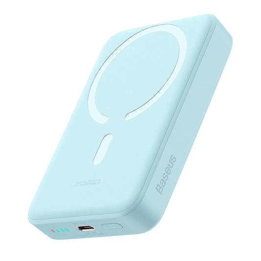 Εξωτερική Μπαταρία Wireless Baseus Magnetic Mini, 10000mAh, 30W, PD + FQI, 1 x QI - 1 x USB-C, Μπλε PPCX110203