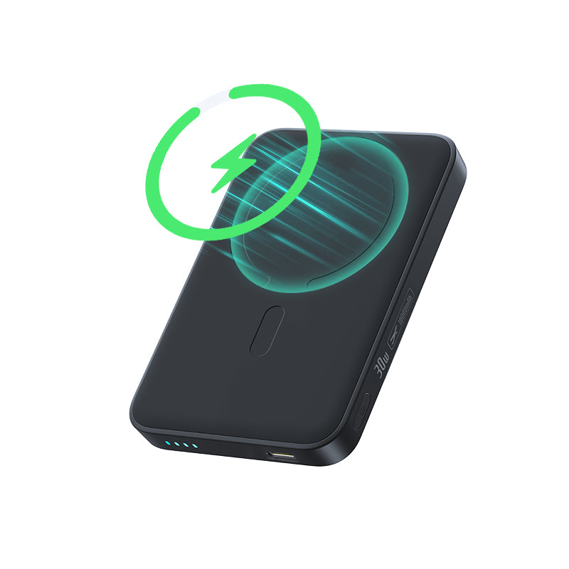 Εξωτερική Ασύρματη Μπαταρία Baseus EnerFill FM11, 10000mAh, 30W, PD + FQI, 1 x QI - 1 x USB-C, Μαύρο