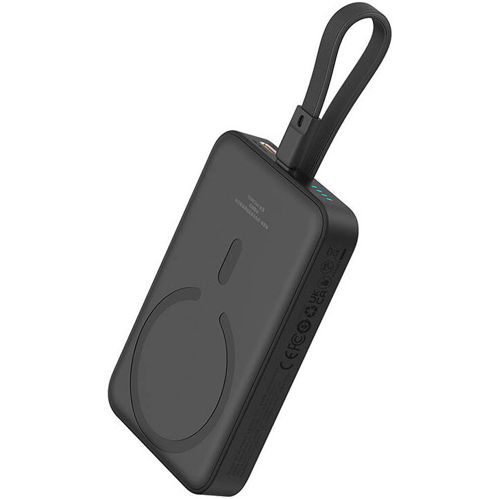 Εξωτερική Μπαταρία Wireless Baseus Magnetic Mini, 10000mAh, 20W, PD + FQI, 1 x Lightning - 1 x QI - 1 x USB-C, Μαύρη P10022109113-00