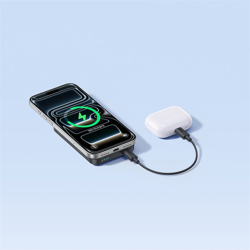 Εξωτερική Ασύρματη Μπαταρία Baseus EnerFill FM11, 10000mAh, 30W, PD + FQI, 1 x QI - 1 x USB-C, Μαύρο
