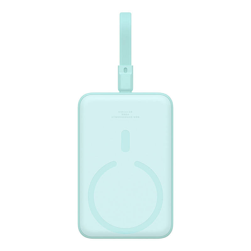 Εξωτερική Μπαταρία Wireless Baseus Magnetic Mini, 10000mAh, 20W, PD + FQI, 1 x Lightning - 1 x QI - 1 x USB-C, Πράσινο P10022109333-00
