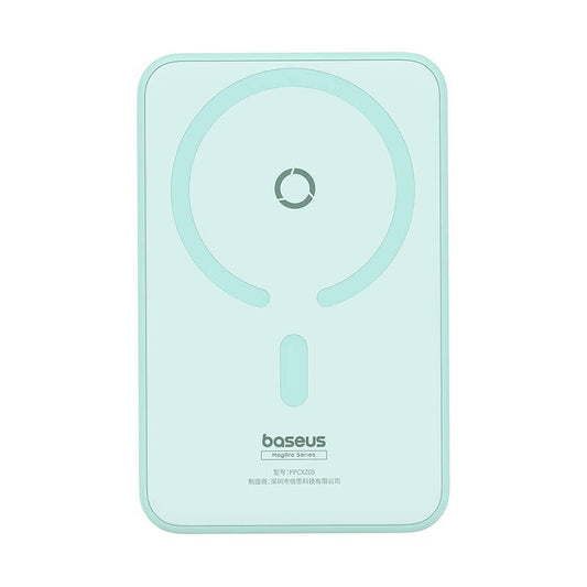 Εξωτερική Μπαταρία Wireless Baseus MagPro PPCXZ05, 5000mAh, 20W, PD + FQI, 1 x QI - 1 x USB-C, Πράσινο P10064101333-00