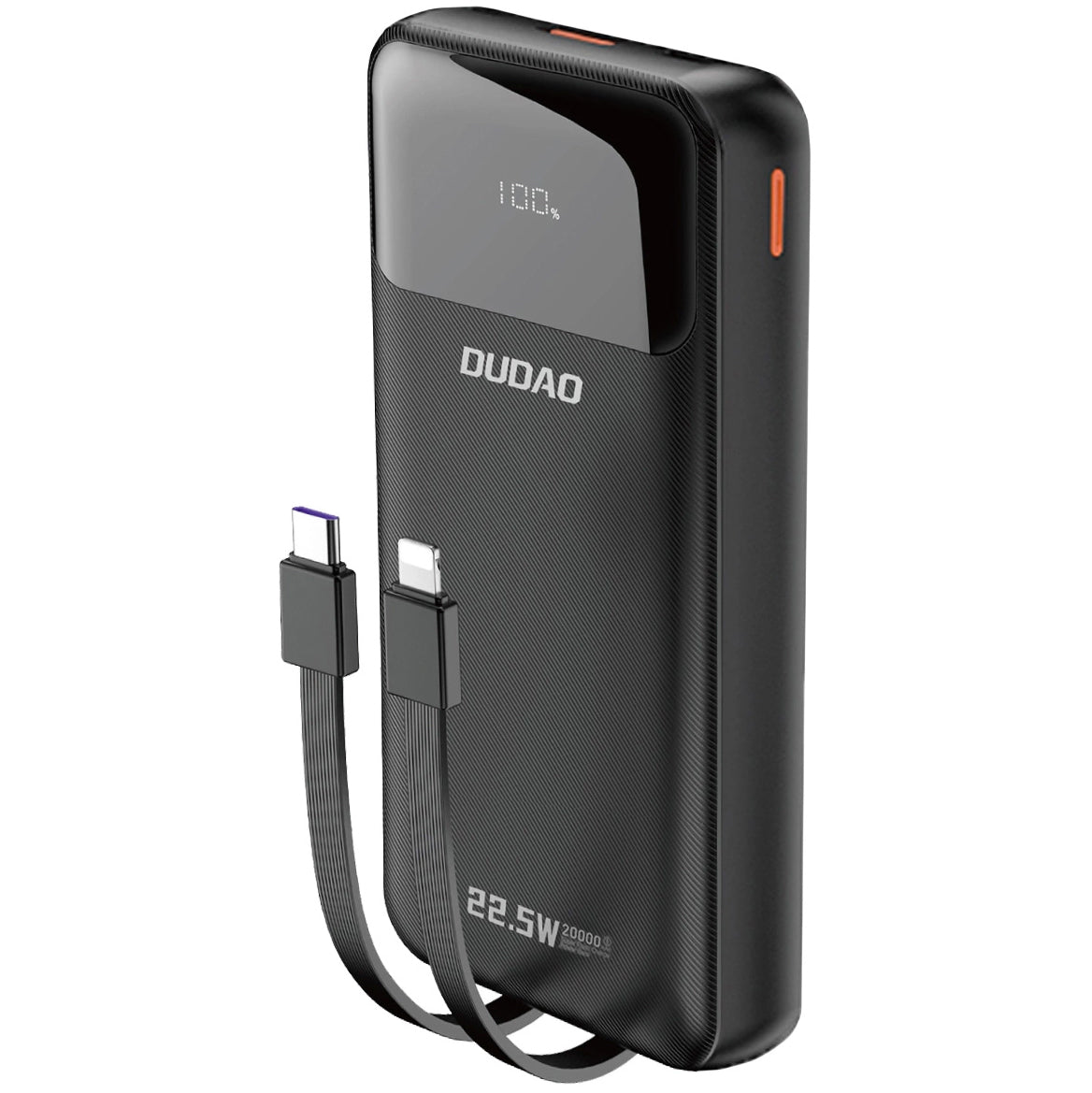 Εξωτερική Μπαταρία Dudao K15Pro, 20000mAh, 22.5W, QC + PD, 1 x Lightning - 1 x USB-A - 2 x USB-C, Μαύρη