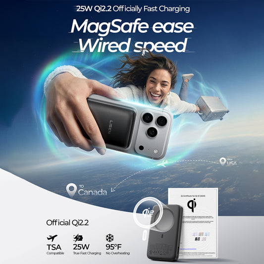 Εξωτερική Ασύρματη Μπαταρία Lisen P604, 10000mAh, 65W, QC + PD + FQI, 1 x QI - 1 x USB-A - 1 x USB-C, Μαύρο