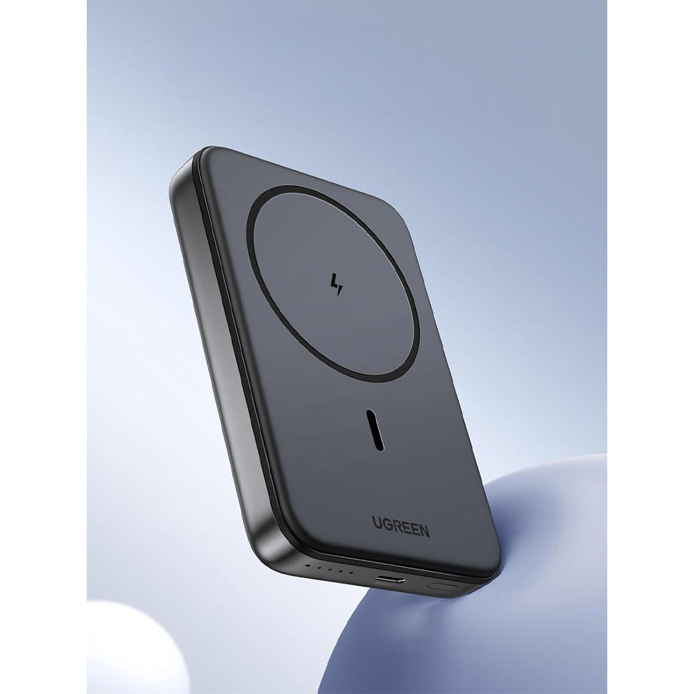 Εξωτερική Μπαταρία Ασύρματη UGREEN PB561, 10000mAh, 20W, PD + FQI, 1 x QI - 1 x USB-C, Μαύρη
