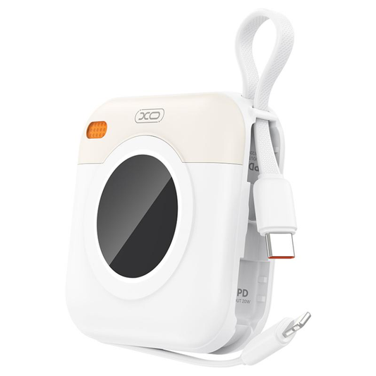Εξωτερική Μπαταρία XO Design PR258, 10000mAh, 20W, QC + PD, 1 x Lightning - 1 x USB-C, Μπεζ