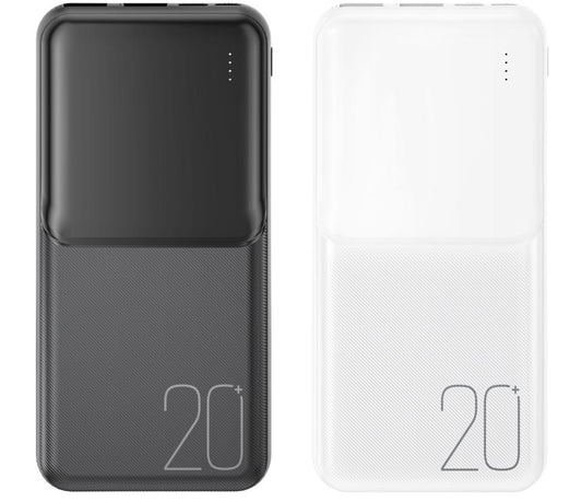 Εξωτερική Μπαταρία XO Design PR252, 20000mAh, 10W, 2 x USB-A, Μαύρη
