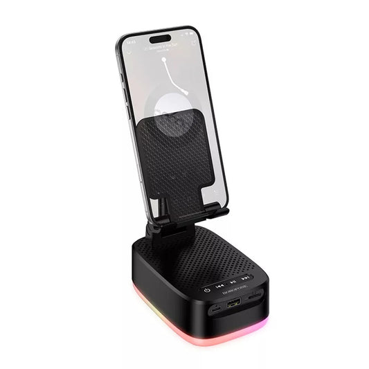 Ηχείο Bluetooth Borofone BR200 Marea 2σε1, 5W, TWS, RGB, Μαύρο