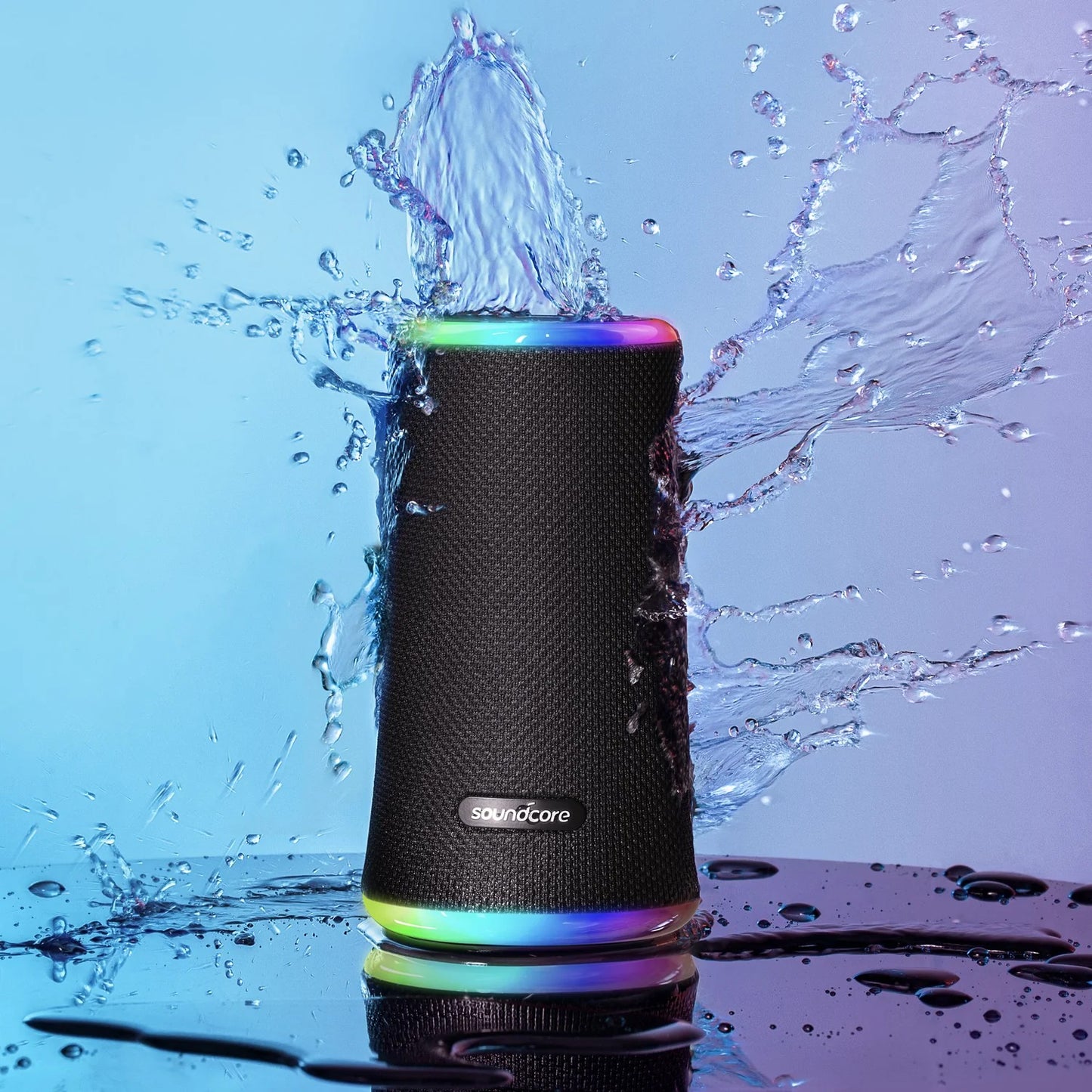 Ηχείο Bluetooth Anker SoundCore Flare 2, 20W, RGB, Αδιάβροχο, Μαύρο A3165G11