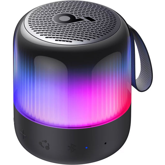 Φορητό ηχείο Bluetooth Anker SoundCore Glow Mini, 8W, RGB, αδιάβροχο, μαύρο A3136G11