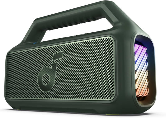 Φορητό ηχείο Bluetooth Anker SoundCore Boom 2, 80W, RGB, αδιάβροχο, πράσινο A3138061