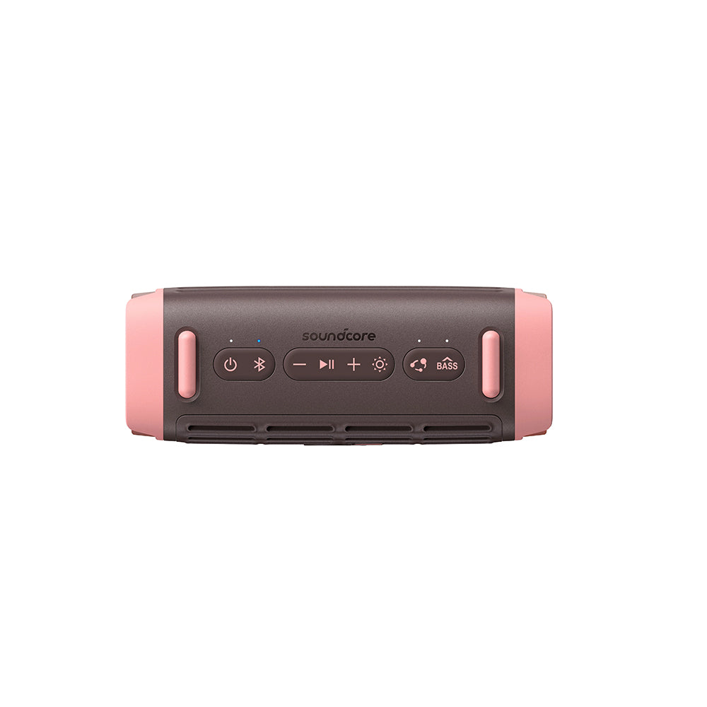 Φορητό Ηχείο Bluetooth Anker SoundCore Boom 3i, 50W, RGB, Αδιάβροχο, Καφέ Ροζ D5100080