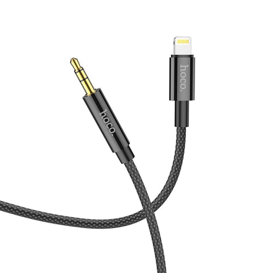 Καλώδιο ήχου 3.5mm - Lightning HOCO UPA19, 1m, Μαύρο