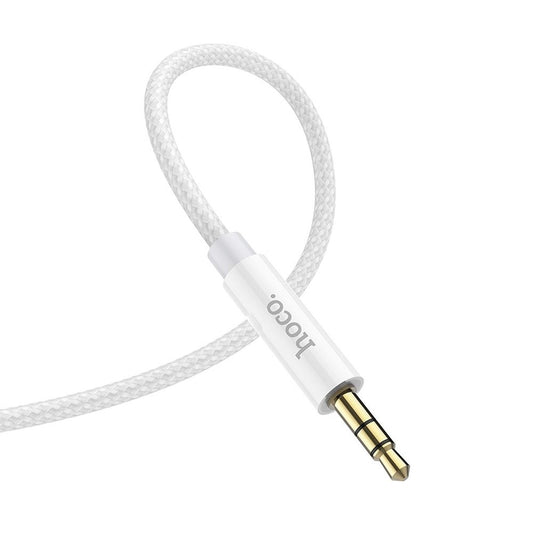 Καλώδιο ήχου 3.5mm - 3.5mm HOCO UPA19, 1m, Ασημί