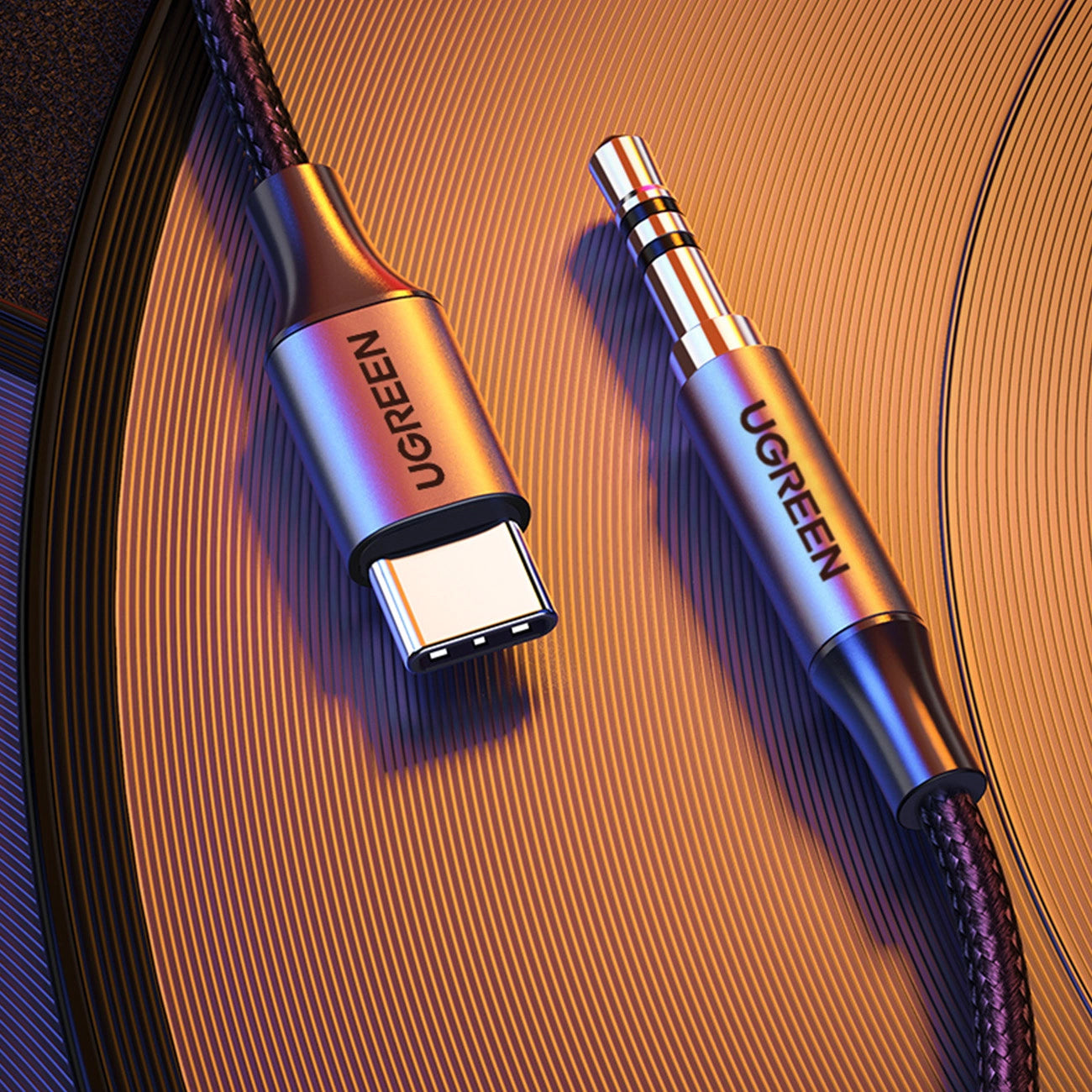 Καλώδιο Ήχου USB-C - 3.5mm UGREEN AV143, 1m, Γκρι