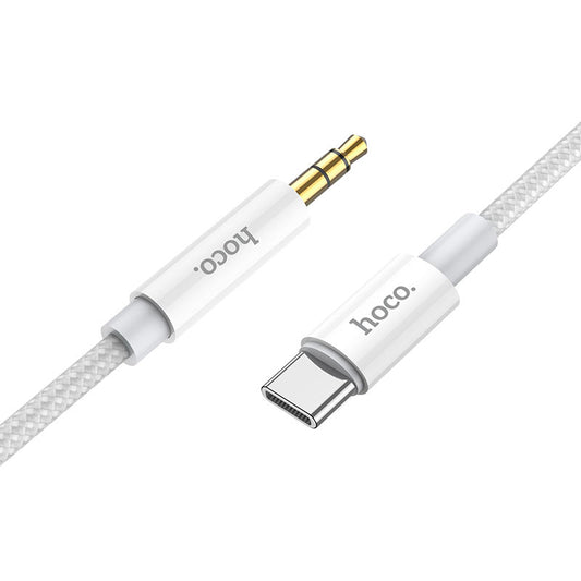 Καλώδιο Ήχου USB-C - 3.5mm HOCO UPA19, 1m, Ασημί