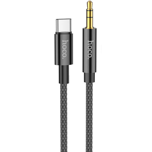 Καλώδιο Ήχου USB-C - 3.5mm HOCO UPA19, 1m, Μαύρο